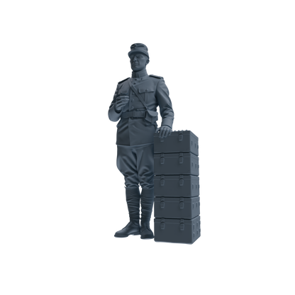 MRY-SFW SSTR261 WWI French Army Logistics Soldier Combat Readiness Four-Person Group