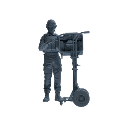 MRY-SFW SSTR250 Modern British Army Logistics Soldier Maintenance Three-Person Group