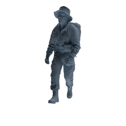 MRY-SFW SSTR138 Miniatures Soldier Model Kit War of Hyenas Modern Canadian Army Four-Person Hiking Group