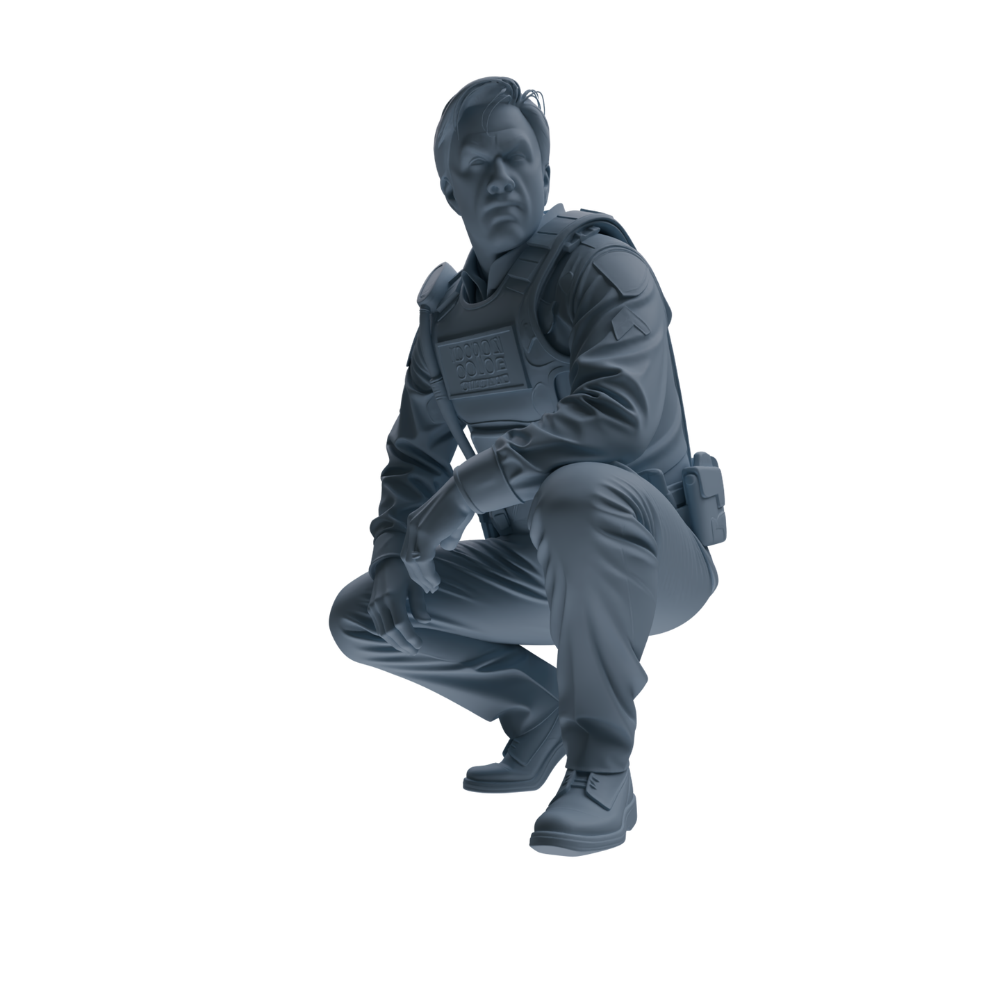 MRY-SFW SSTR123 Miniatures Soldier Model Kit Boston Attack Modern Boston Police Four-Person Reconnaissance Group