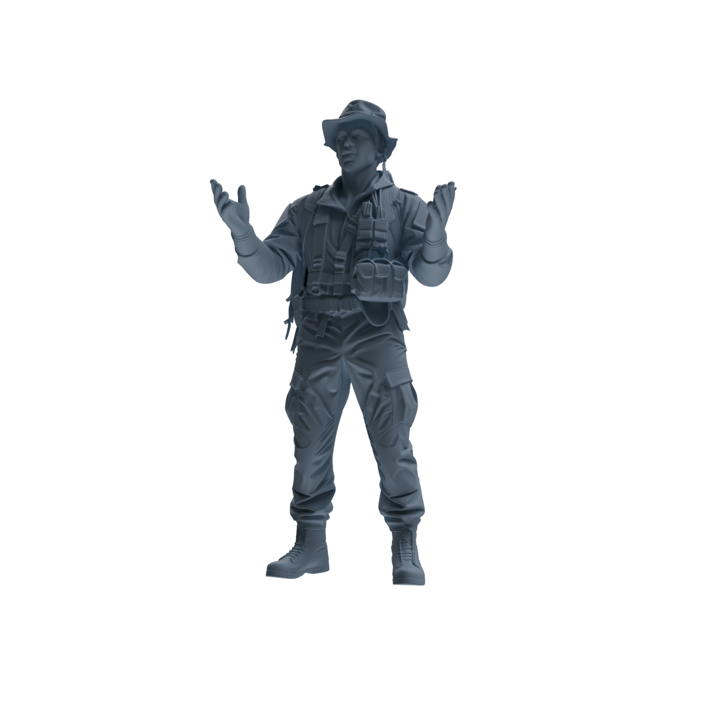 MRY-SFW SSTR134 Miniatures Soldier Model Kit War of Hyenas Modern Canadian Army Four-Person Conversation Group