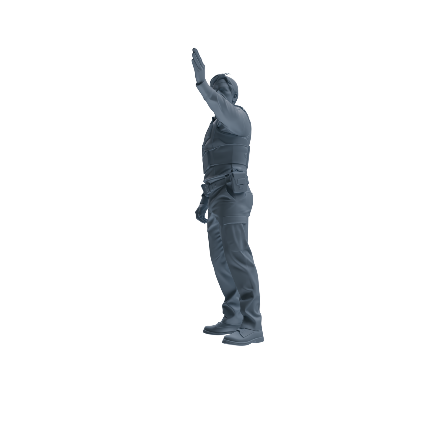 MRY-SFW SSTR129 Miniatures Soldier Model Kit Boston Attack Modern Boston Police Four-Person Tactics Group