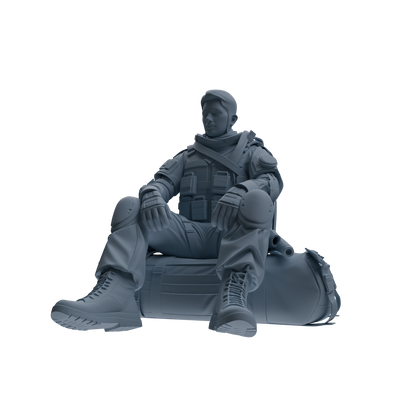 MRY-SFW SSTR333 Modern Counter-Terrorism SWAT Fire Support Operator Rest 3 Four-Person Group