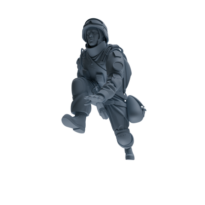 MRY-SFW SSTR331 Modern Counter-Terrorism SWAT Fire Support Operator Rest Four-Person Group