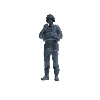 MRY-SFW SSTR238 Modern French Army Logistics Soldier Picnic Four-Person Group
