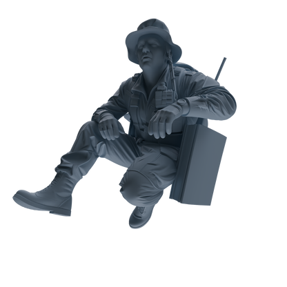 MRY-SFW SSTR136 Miniatures Soldier Model Kit War of Hyenas Modern Canadian Army Four-Person Ambush Group