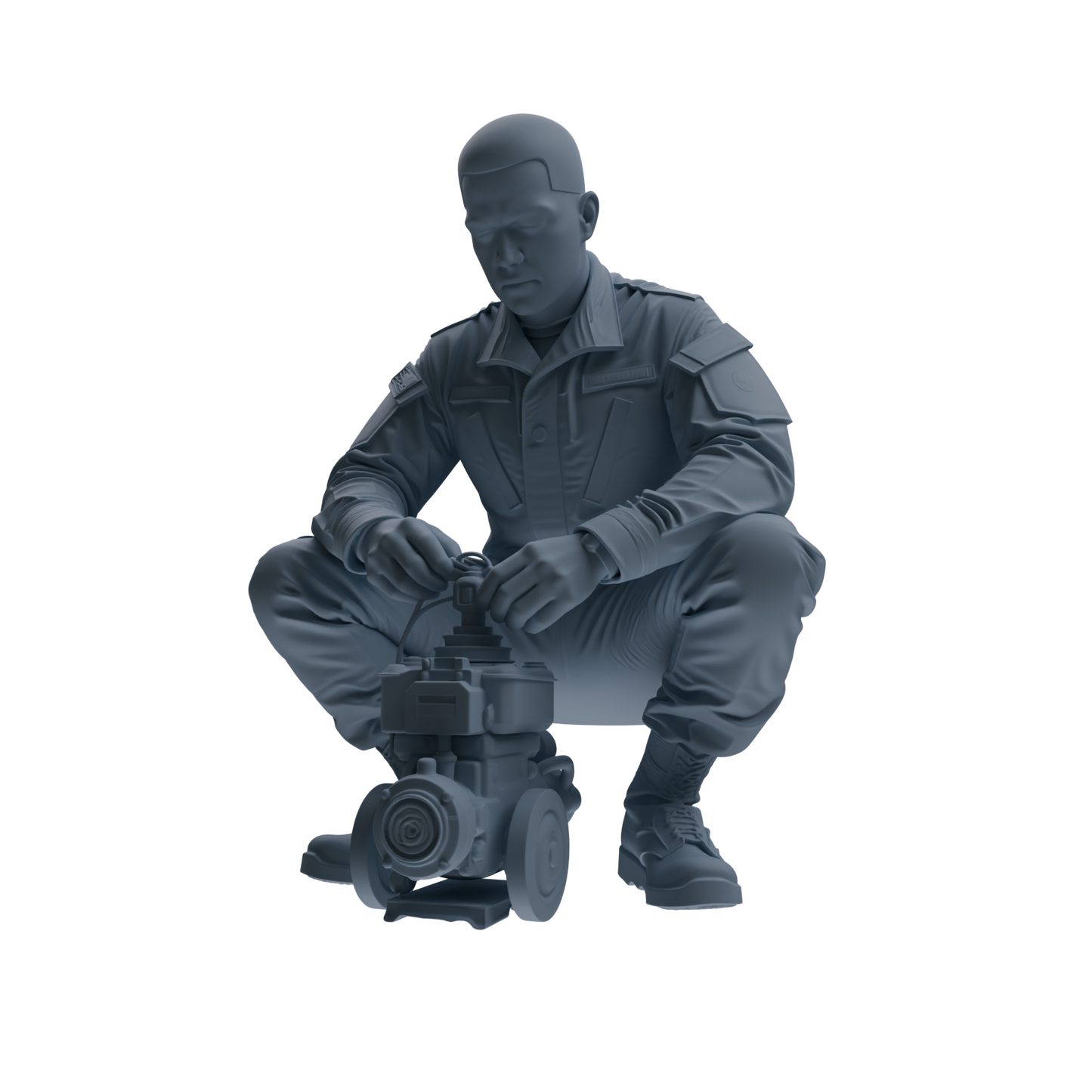 MRY-SFW SSTR245 Modern U.S. Army Logistics Soldier Maintenance Four-Person Group