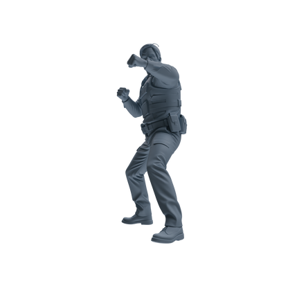 MRY-SFW SSTR112  Miniatures Soldier Model Kit Boston Attack Modern Boston Police Three-Person Arrest Group