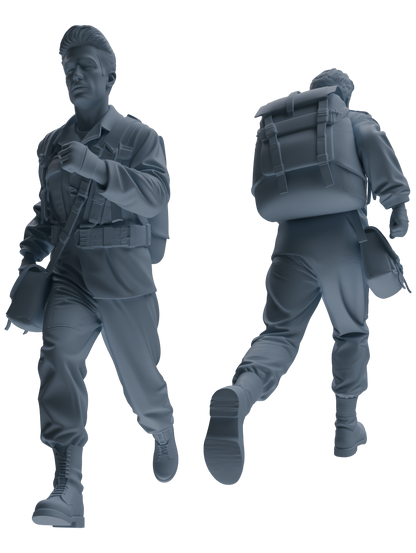 MRY-SFW SSTR062  Miniatures Soldier Model Kit Hacksaw Ridge Rescue Story WWII U.S. Army Six-Person Training Group