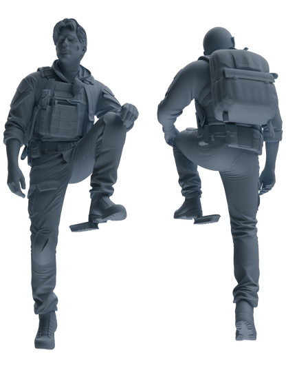 MRY-SFW SSTR008  Modern Navy SEAL Six-Person Obstacle Crossing Group