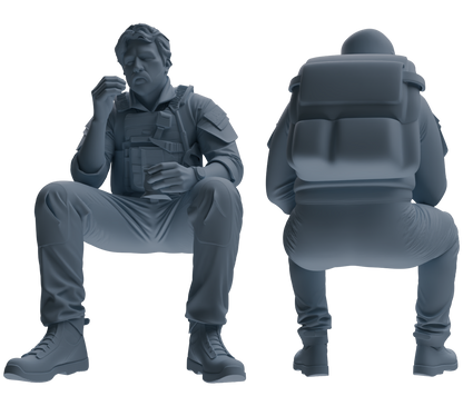 MRY-SFW SSTR012  Miniatures Soldier Model Kit Modern Navy SEAL Six-Person Eating Group