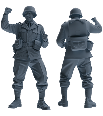 MRY-SFW SSTR060 Miniatures Soldier Model Kit Hacksaw Ridge Rescue Story WWII U.S. Army Six-Person Celebrating Group