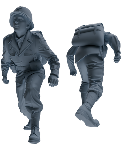 MRY-SFW SSTR064 Miniatures Soldier Model Kit Hacksaw Ridge Rescue Story WWII U.S. Army Three-Person Support Group