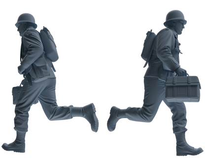 MRY-SFW SSTR074 Miniatures Soldier Model Kit Saving Ryan in Normandy WWII U.S. Army Six-Person Wounded Group