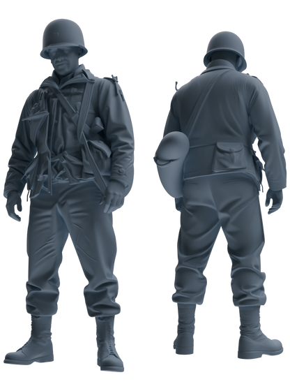 MRY-SFW SSTR071 Miniatures Soldier Model Kit Saving Ryan in Normandy WWII U.S. Army Six-Person Praying Group