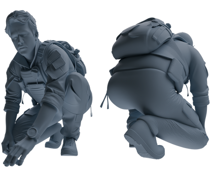 MRY-SFW SSTR018 Miniatures Soldier Model Kit Modern Navy SEAL Six-Person Search and Rescue Group