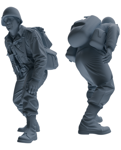 MRY-SFW SSTR077 Miniatures Soldier Model Kit Saving Ryan in Normandy WWII U.S. Army Six-Person Combat Group