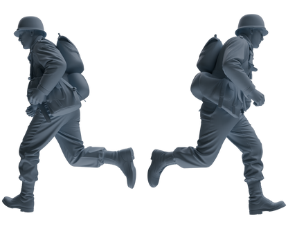 MRY-SFW SSTR072 Miniatures Soldier Model Kit Saving Ryan in Normandy WWII U.S. Army Six-Person Frontline Group