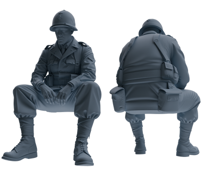 MRY-SFW SSTR061  Miniatures Soldier Model Kit Hacksaw Ridge Rescue Story WWII U.S. Army Six-Person Resting Group