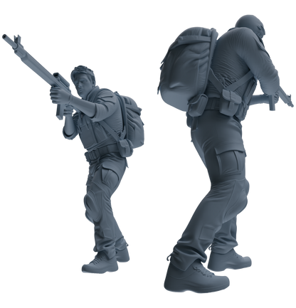 MRY-SFW SSTR016 Miniatures Soldier Model Kit Modern Navy SEAL Six-Person Frontline Group