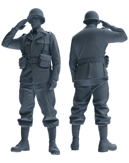 MRY-SFW SSTR054 Miniatures Soldier Model Kit Hacksaw Ridge Rescue Story WWII U.S. Army Six-Person Saluting Group