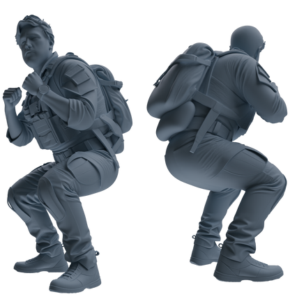 MRY-SFW SSTR023 Miniatures Soldier Model Kit Modern Navy SEAL Six-Person Training Group