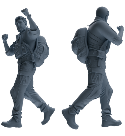 MRY-SFW SSTR014 Miniatures Soldier Model Kit Modern Navy SEAL Six-Person Triumphant Return Group