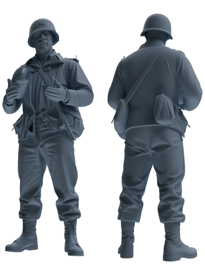 MRY-SFW SSTR067 Miniatures Soldier Model Kit Saving Ryan in Normandy WWII U.S. Army Six-Person Conversation Group