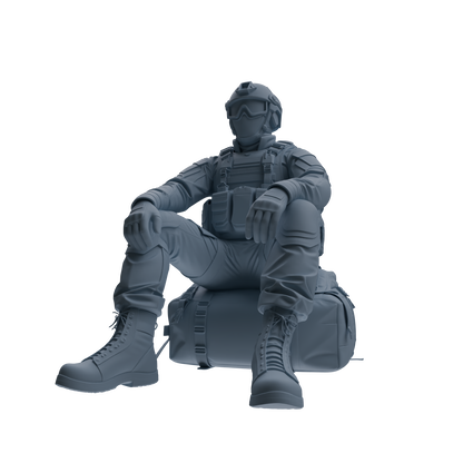 MRY-SFW SSTR353 Modern American Mercenary Rest 3 Four-Person Group