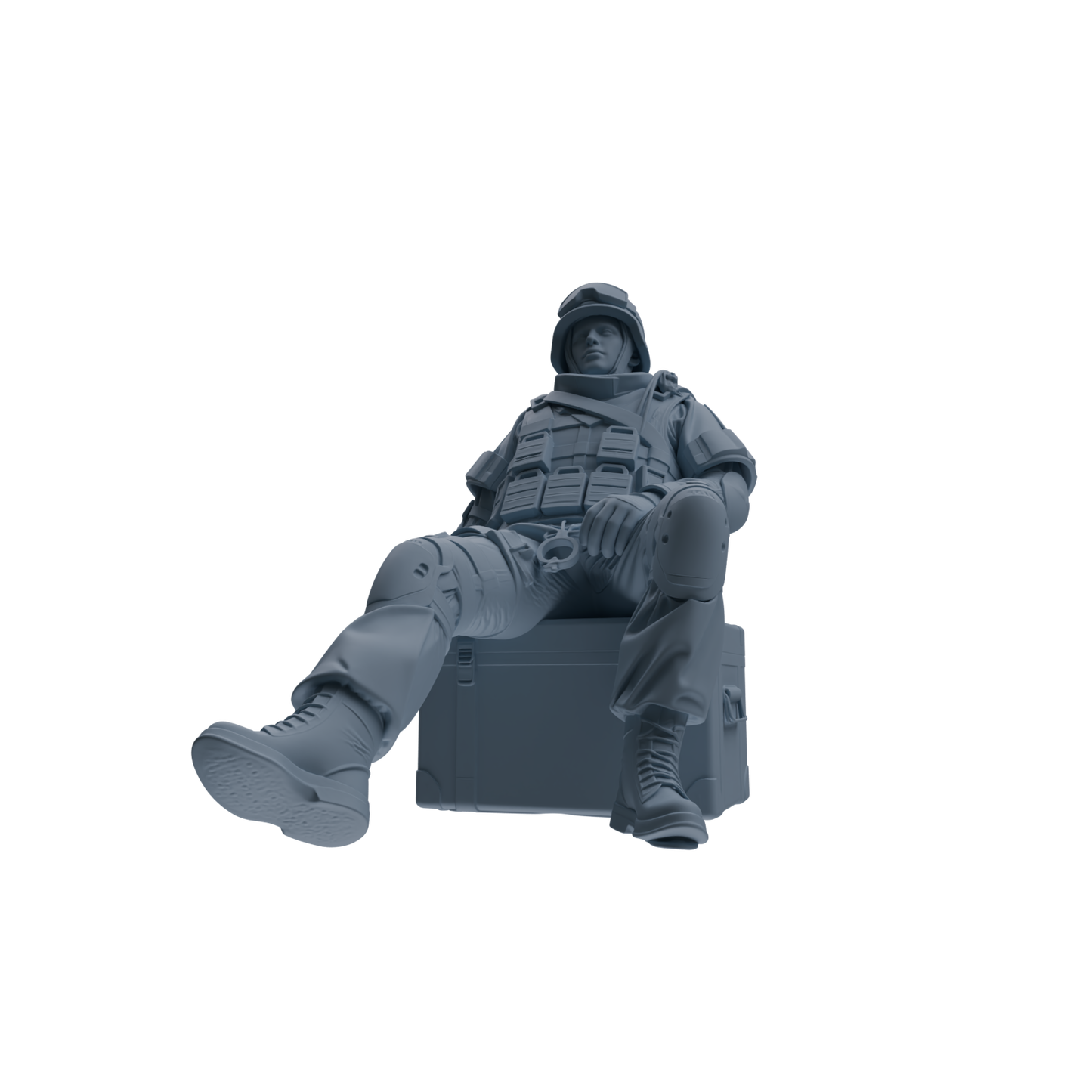 MRY-SFW SSTR332 Modern Counter-Terrorism SWAT Fire Support Operator Rest 2 Four-Person Group