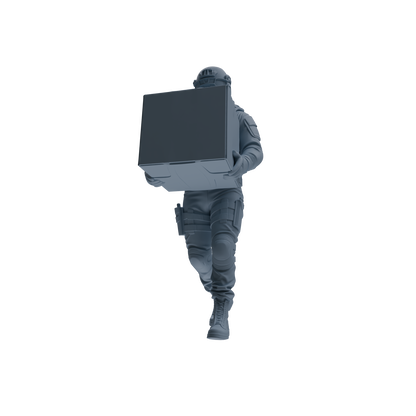 MRY-SFW SSTR344 Modern American Mercenary Carrying Four-Person Group