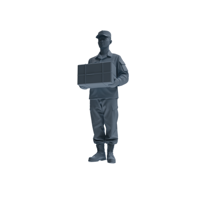 MRY-SFW SSTR243 Modern Army Logistics Soldier Carrying Four-Person Group