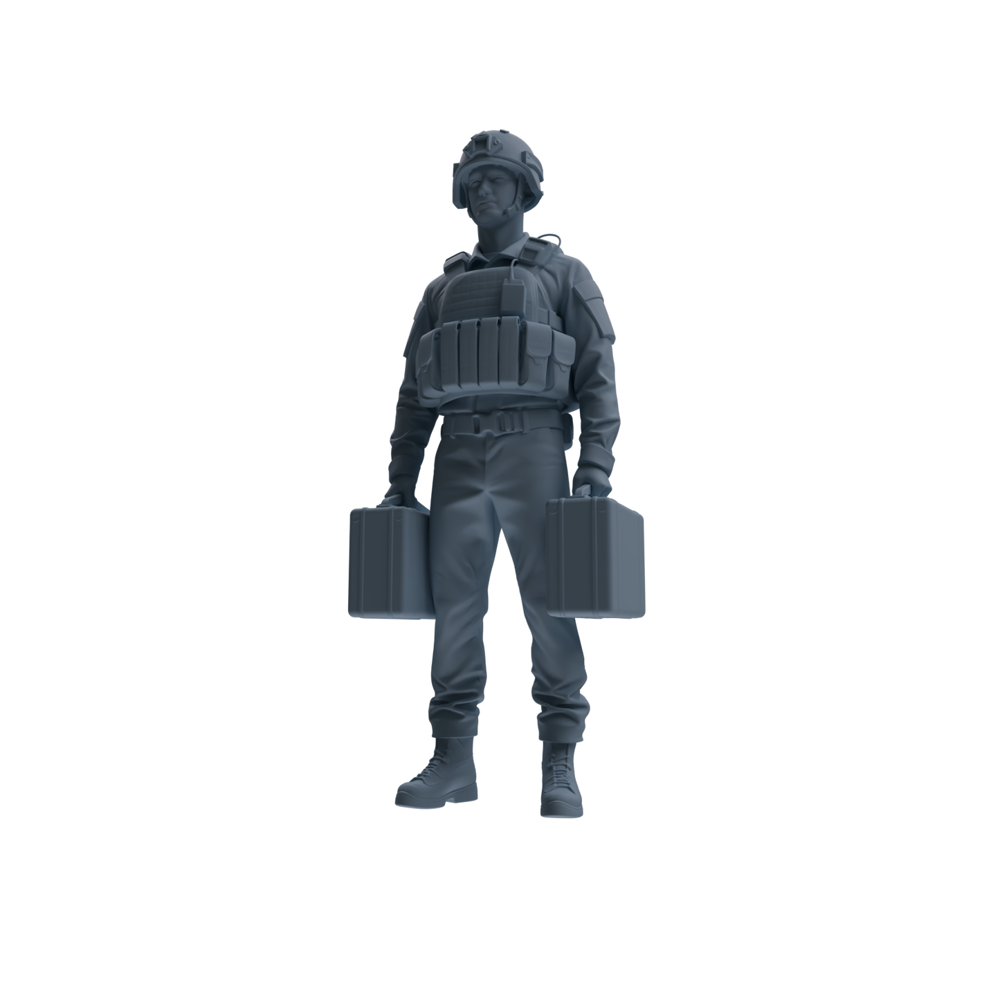 MRY-SFW SSTR236 Modern French Army Logistics Soldier Logistics Four-Person Group