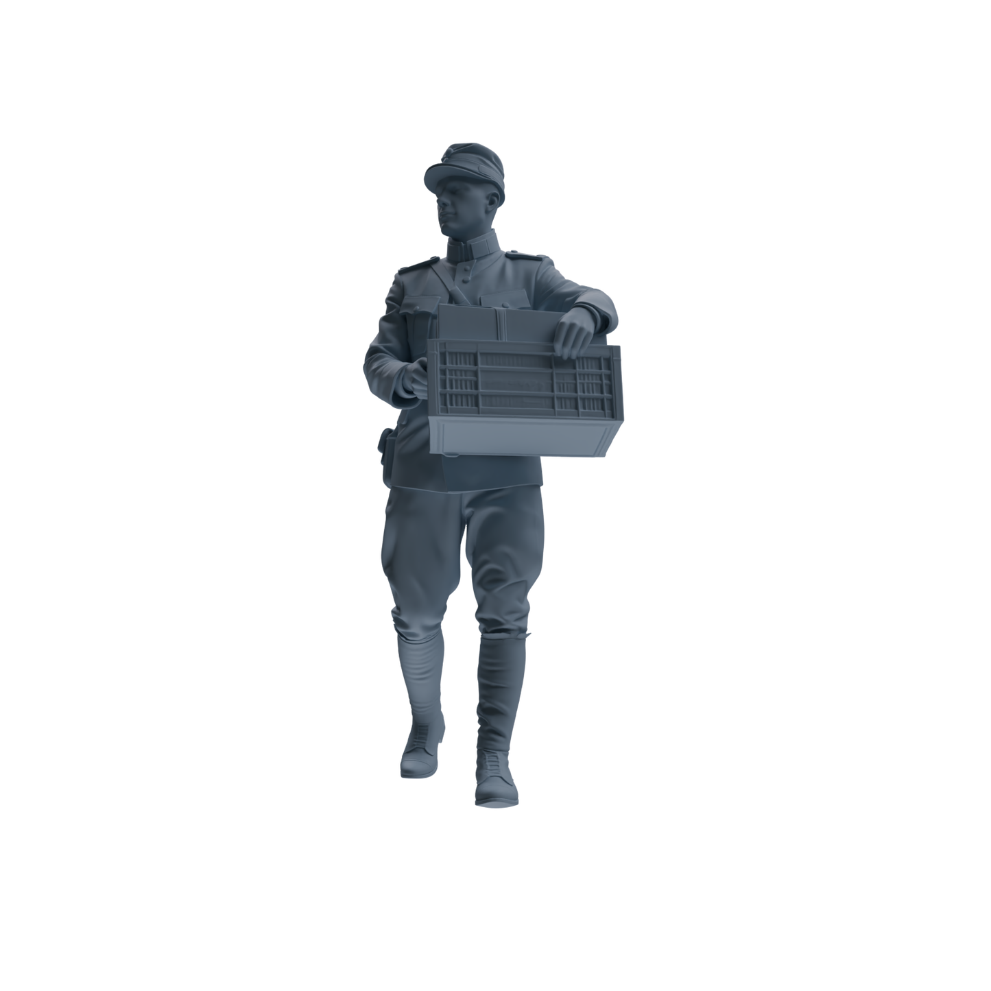 MRY-SFW SSTR258 WWI French Army Logistics Soldier Logistics Four-Person Group