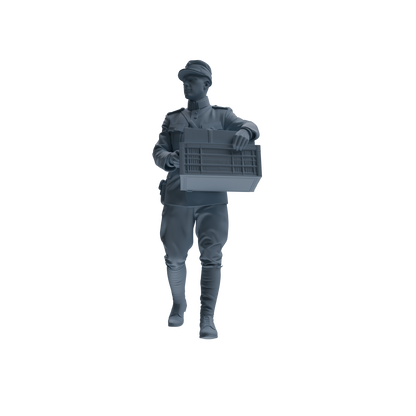 MRY-SFW SSTR258 WWI French Army Logistics Soldier Logistics Four-Person Group