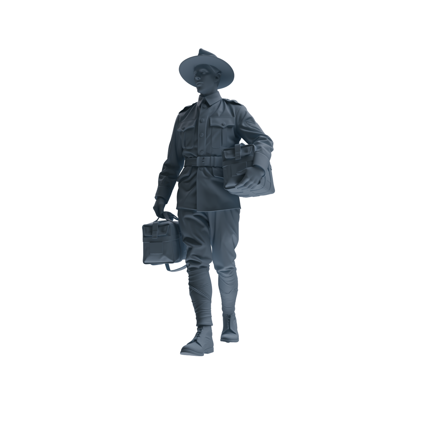 MRY-SFW SSTR264 WWI U.S. Army Logistics Soldier Logistics Four-Person Group