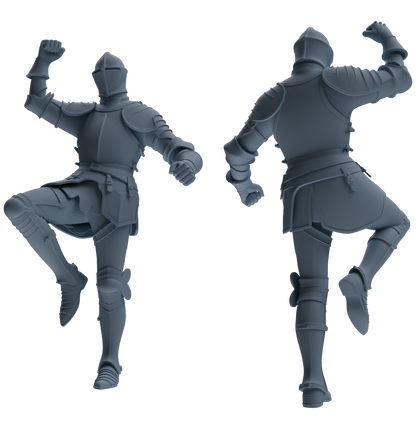 MRY-SFW SSTR090 Miniatures Soldier Model Kit Medieval Knight Six-Person Celebration Group