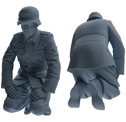 MRY-SFW SSTR001  Miniatures Soldier Model Kit WWII German Army Six-Person Officer Reprimand Group