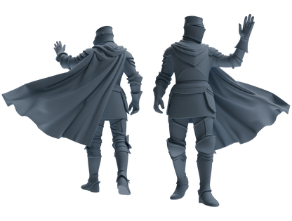 MRY-SFW SSTR094 Miniatures Soldier Model Kit Medieval Knight Six-Person Marching Group