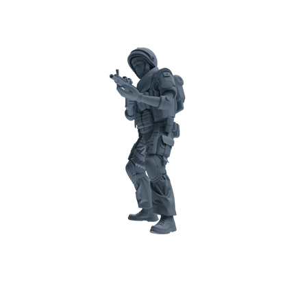 MRY-SFW SSTR322 Modern Counter-Terrorism SWAT Shield Bearer Combat Four-Person Group