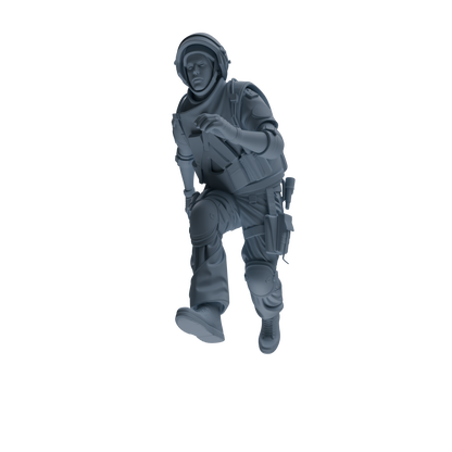 MRY-SFW SSTR323 Modern Counter-Terrorism SWAT Shield Bearer Combat 2 Four-Person Group