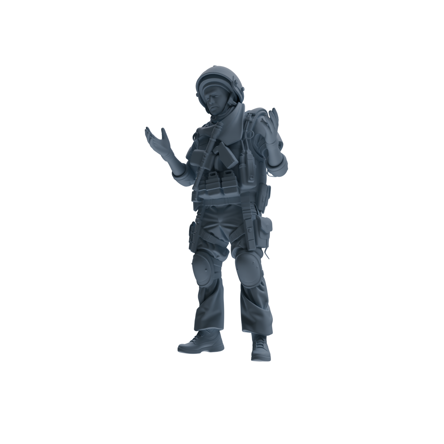 MRY-SFW SSTR315 Modern Counter-Terrorism SWAT Shield Bearer Conversation Four-Person Group