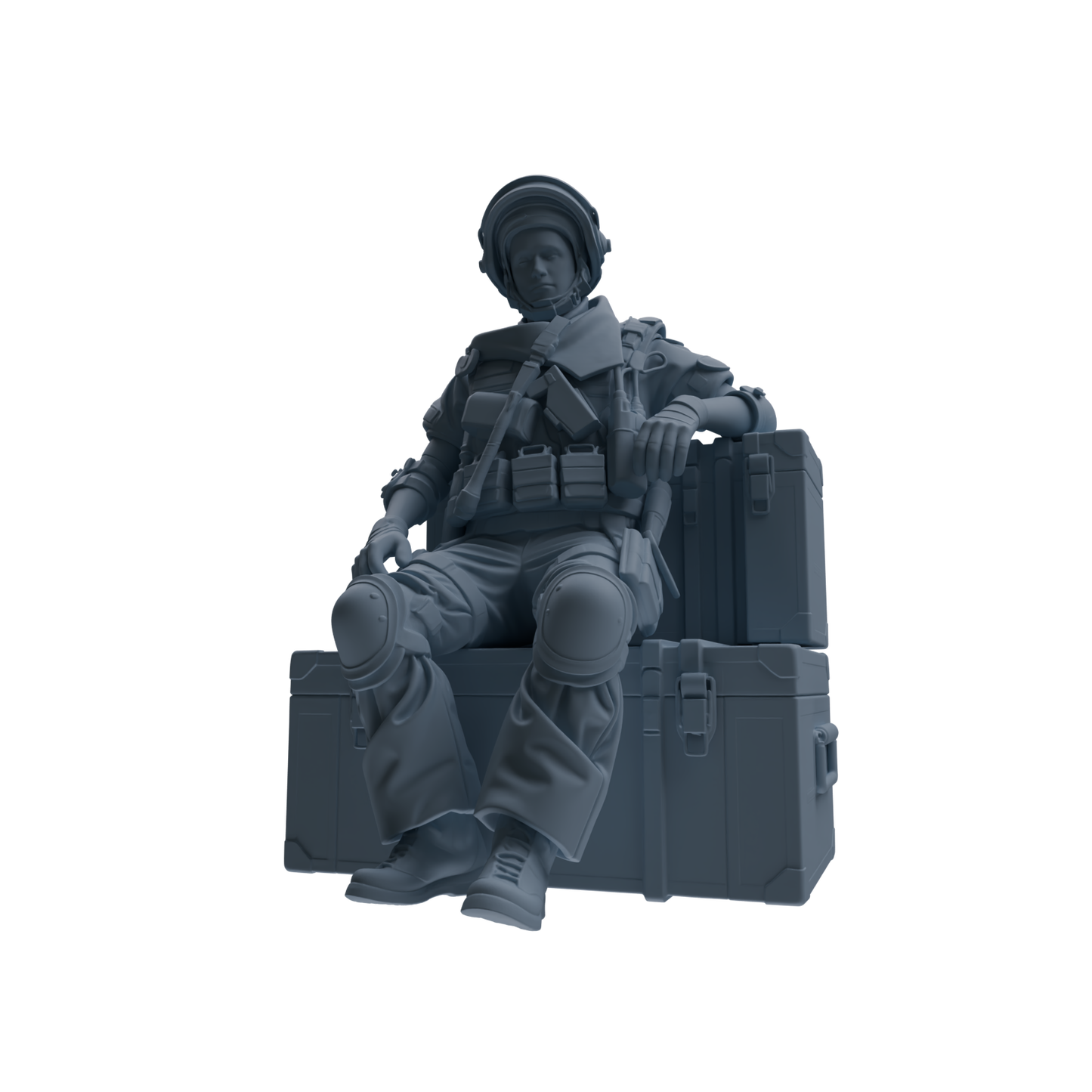 MRY-SFW SSTR319 Modern Counter-Terrorism SWAT Shield Bearer Rest 2 Four-Person Group