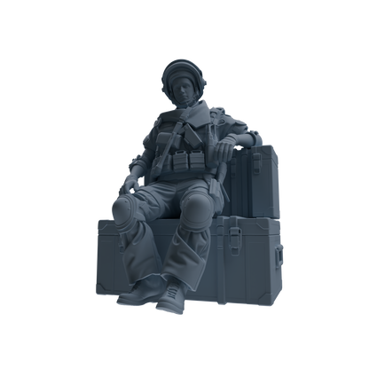 MRY-SFW SSTR319 Modern Counter-Terrorism SWAT Shield Bearer Rest 2 Four-Person Group