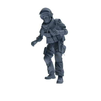 MRY-SFW SSTR317 Modern Counter-Terrorism SWAT Shield Bearer Rescue 2 Four-Person Group