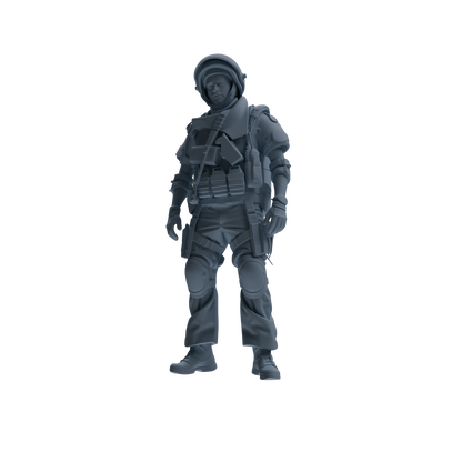 MRY-SFW SSTR321 Modern Counter-Terrorism SWAT Shield Bearer Garrison Four-Person Group