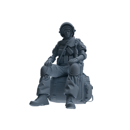 MRY-SFW SSTR320 Modern Counter-Terrorism SWAT Shield Bearer Rest 3 Four-Person Group
