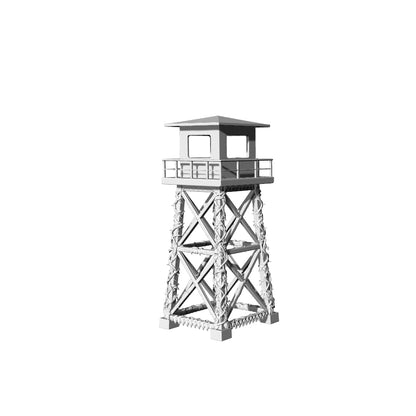 MRY-SFW LYTS666 Unpainted 3D Printed Post-Apocalyptic Watchtower, Tabletop Wargame Terrain