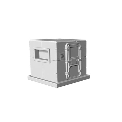 MRY-SFW LYTS668 3D Printed Guard Post Ballistic Shelter Model, Unpainted White Model, Wargaming Terrain Accessory