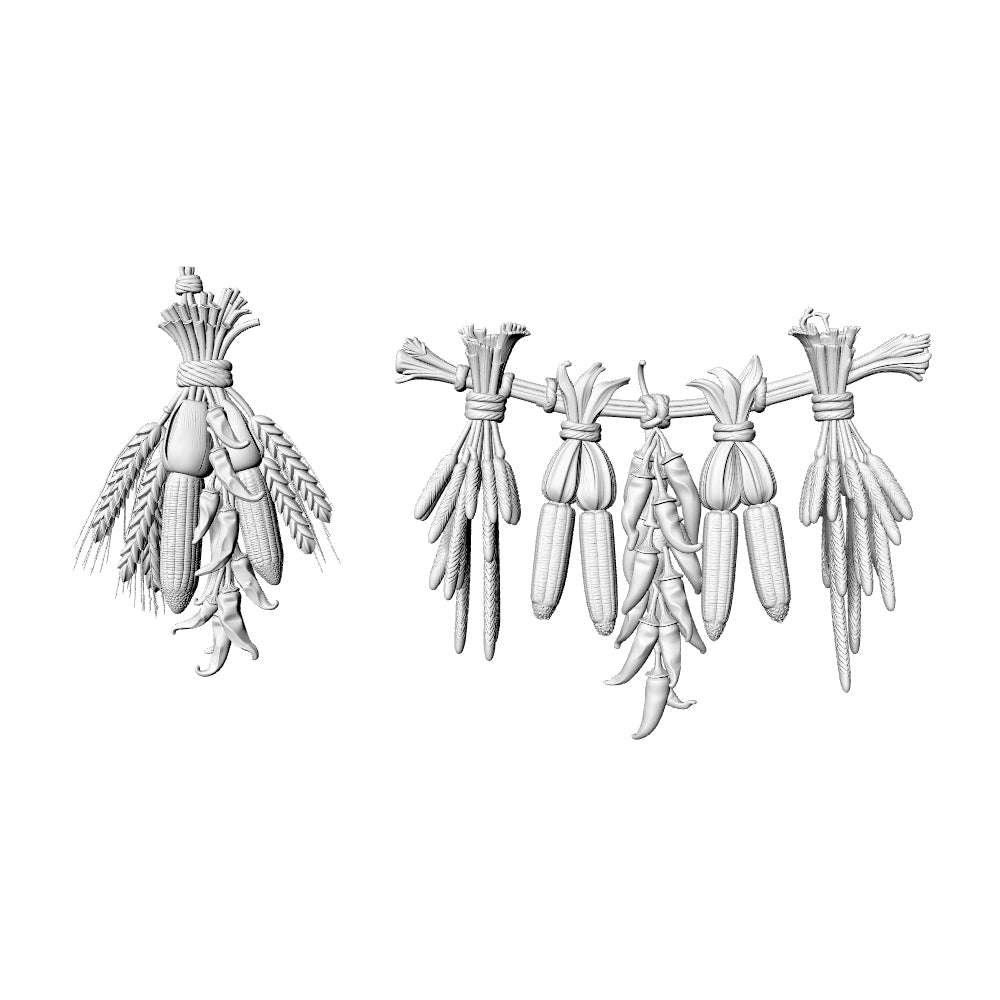 MRY-SFW LYTS597 3D Printed Unpainted White Resin, Vintage Stable Iron Wall Hanging, Miniature Farmhouse Wall Decor